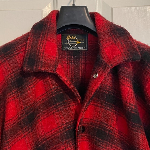 Aero Sportswear Vintage Buffalo Plaid Mackinaw Jacket - M- L (like FILSON) - Picture 8 of 15